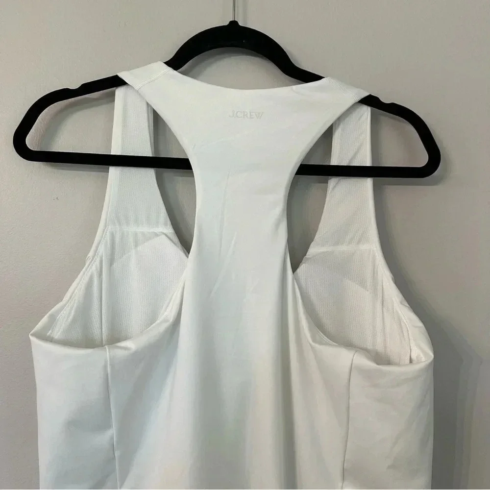 J. Crew Women's White Active CloudStretch Side-Split Sports Dress Size XL NWT